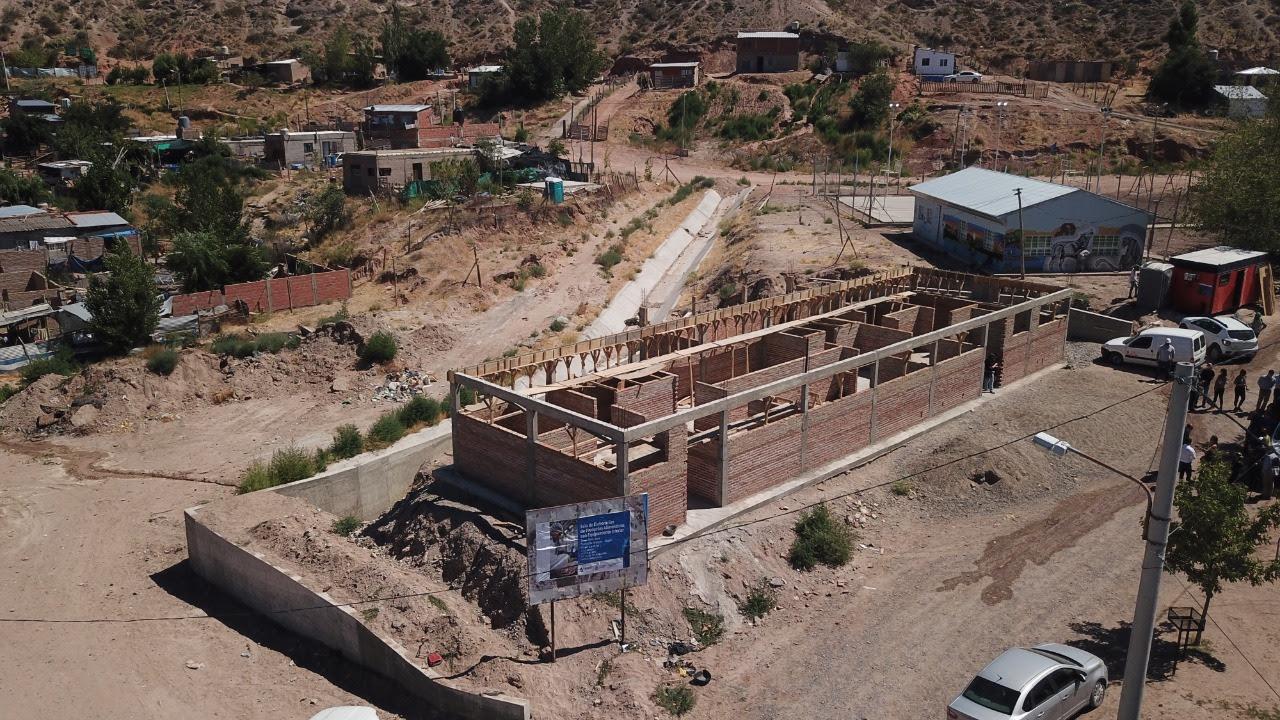 vista aérea sala para emprendedores