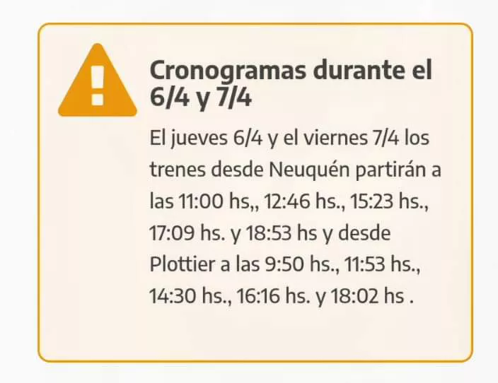Horarios de Tren del Valle