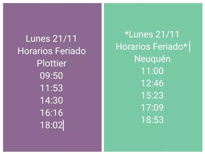 HORARIO TREN DEL VALLE