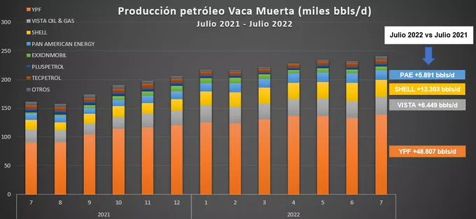 Produccion petroleo vaca muerta