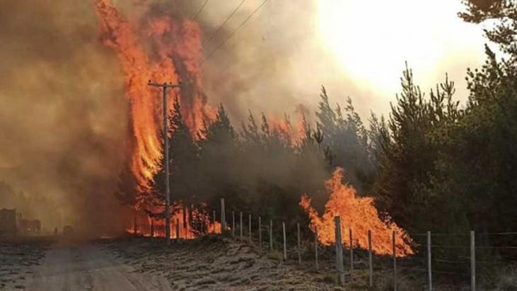 Incendio en el Bolsón