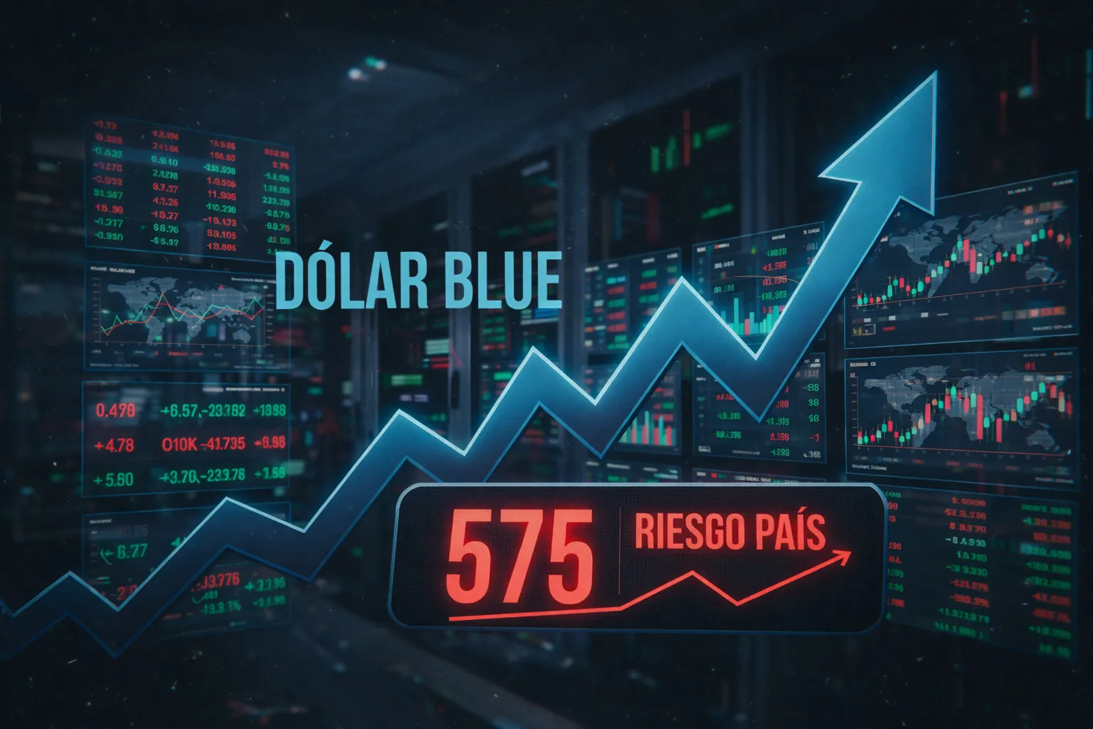 Dólar blue en alza y riesgo país en 575 puntos: el déficit cambiario ...