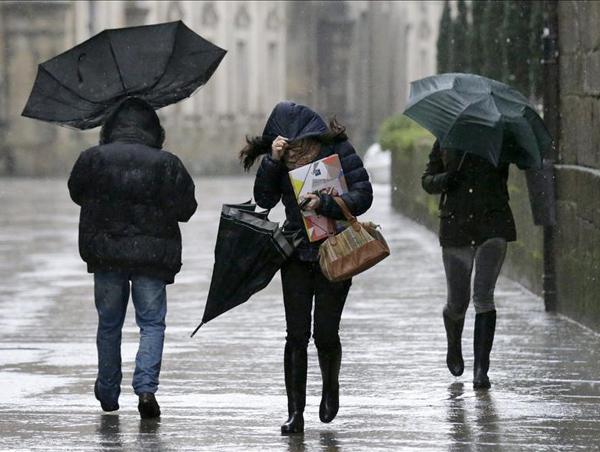 Viento, frío y lluvia