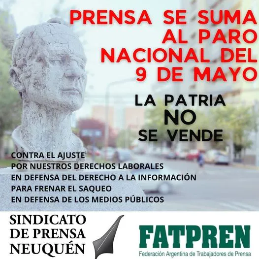 Sindicato de prensa paro