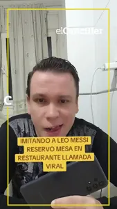 _Por favor, venga_ un tiktoker imitó la voz de Messi para reservar una mesa en u