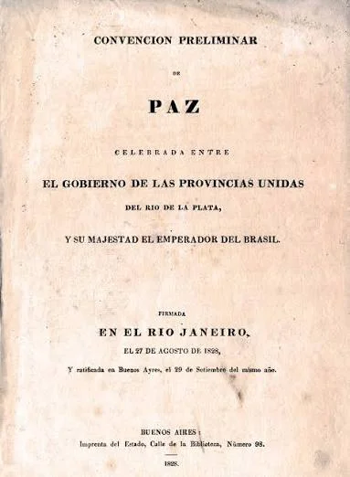 1828 – Argentina y Brasil firman la Convención Preliminar de Paz