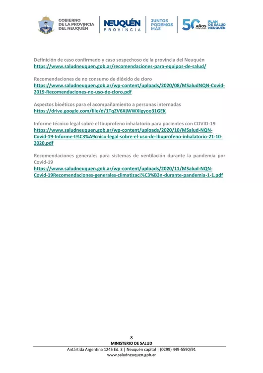 Coronavirus, nuevo comunicado del Comité de Emergencia Provincial 22062021 – 20,00-8