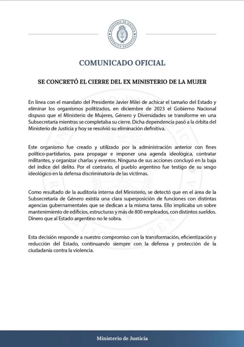 Comunicado Oficial