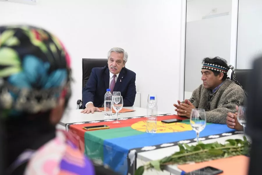 Mapuches y Alberto Fernandez