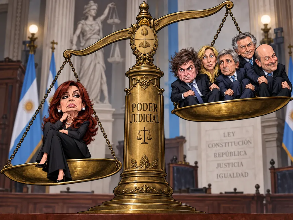 La balanza del poder judicial