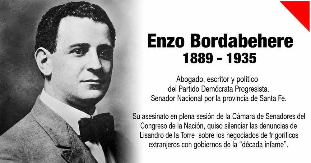 1935 — Asesinato de Enzo Bordabehere
