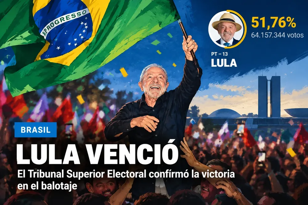 Lula celebra su victoria en Brasil