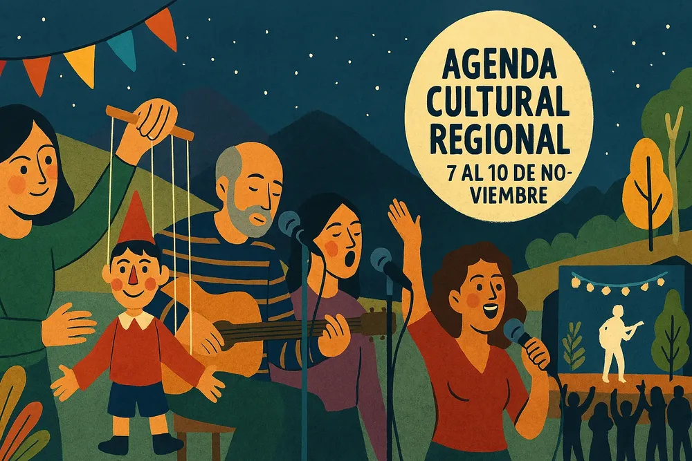 A vibrant collage fe