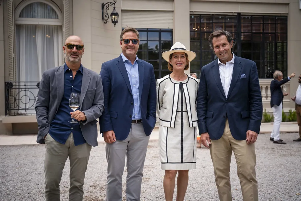 Federico Ostropolsky, Andrés Ostropolsky (Cónsul Honorario de Israel), Carolina Macaya (Gerente de Finca El Paraíso), Alberto Arizu (h).