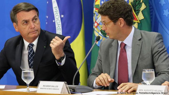 Ricardo Salles y Jair Bolsonaro