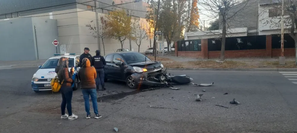 Accidente, moto