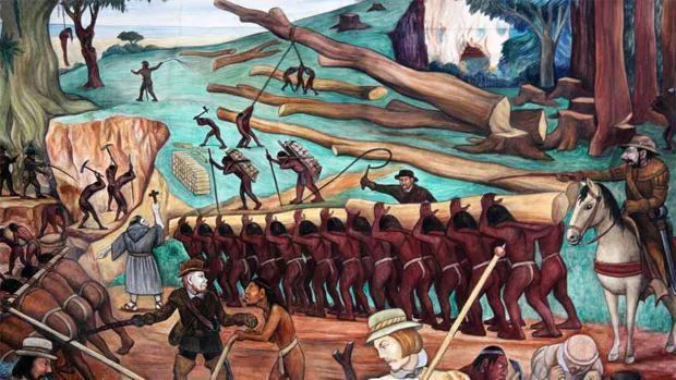 colonialismo y la explotación de los indígenas