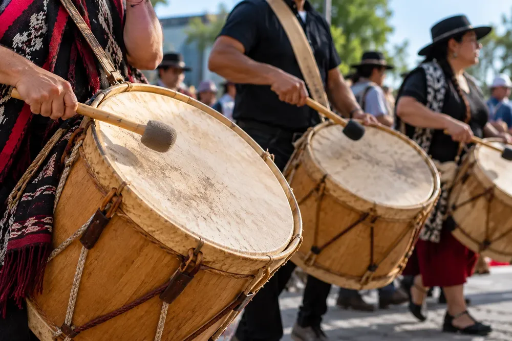 Ritmo de bombos en la calle