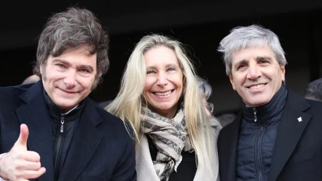 javier-milei-karina-milei-y-luis-caputo