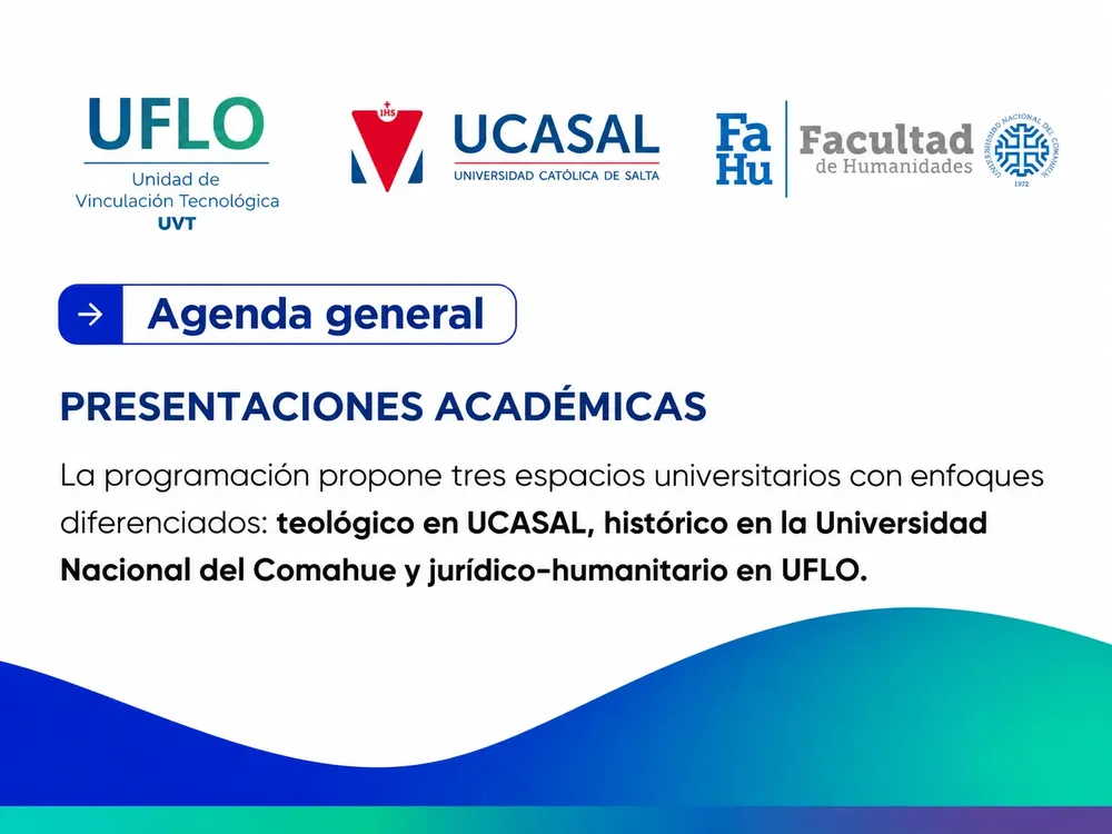 Agenda de presentaciones académicas