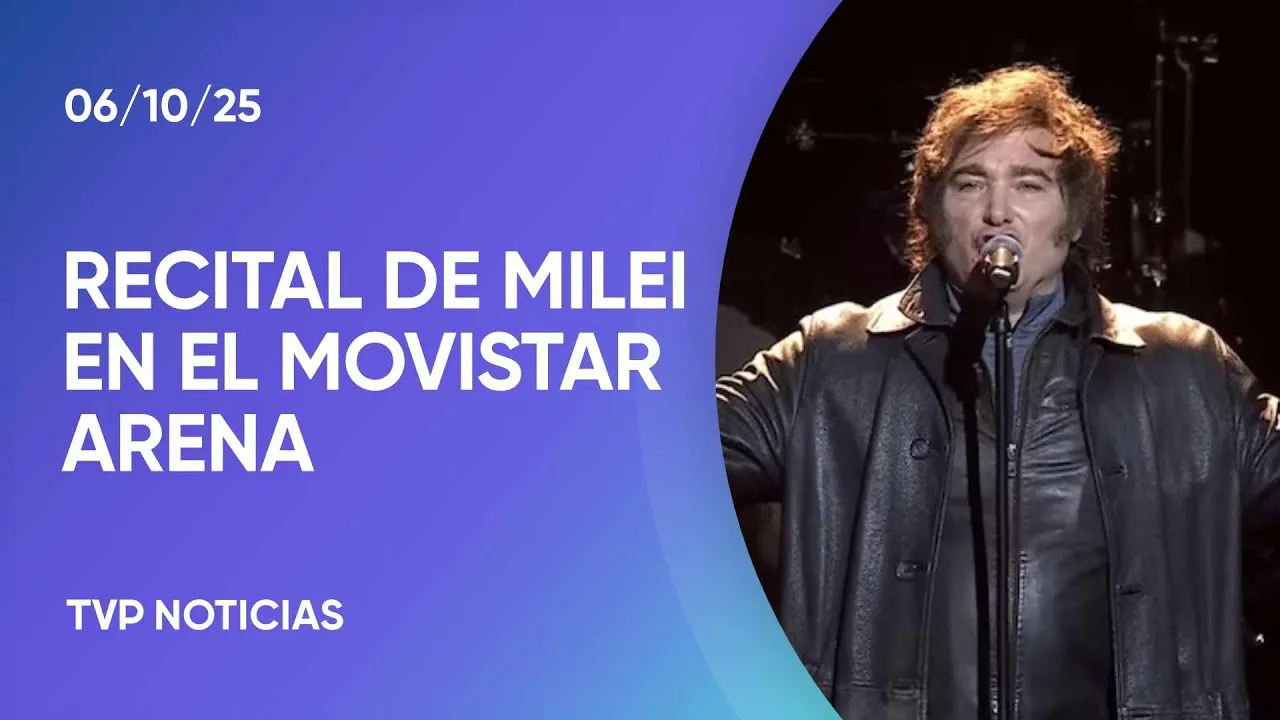 Milei Movistar Arena la TVP