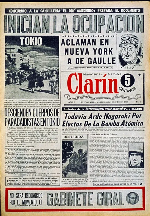 1945 – Sale el primer número de Clarín
