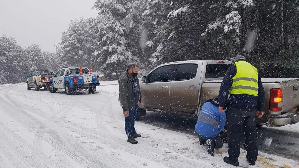 Ruta 40 con nieve