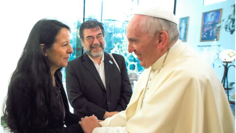 Ana María fue recibida por Francisco durante su visita a Paraguay en 2015.