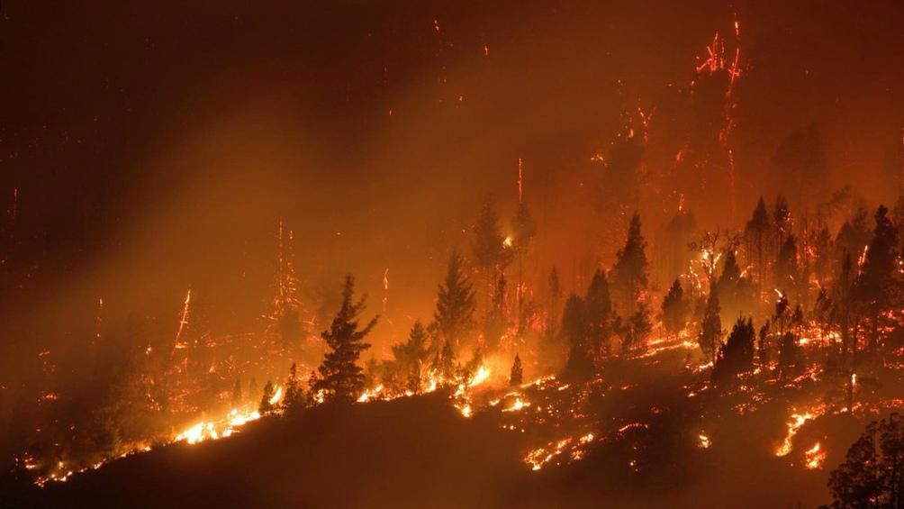 Incendio en la comarca andina 2