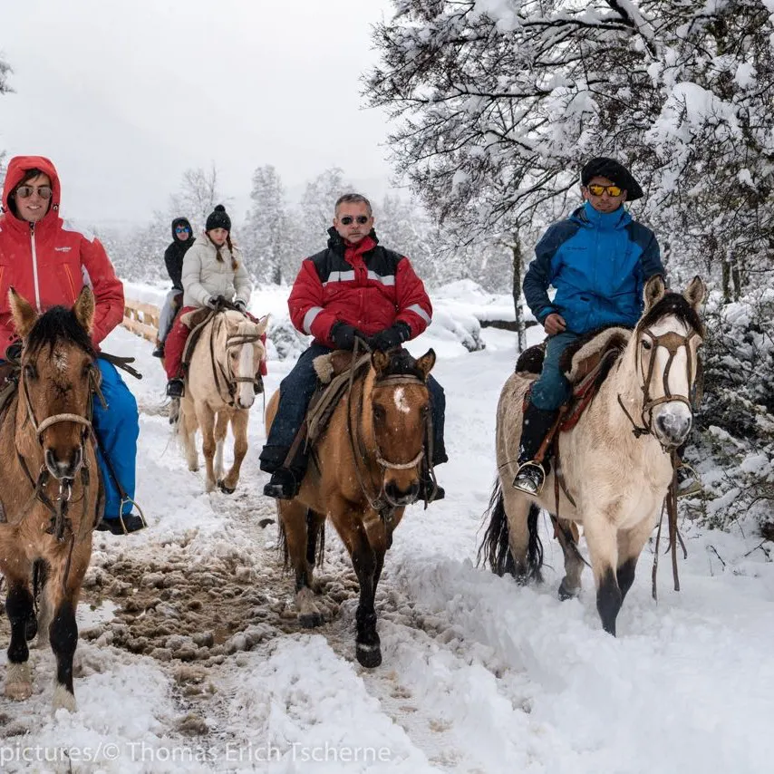 Lago Hermoso Parque De Nieve.
