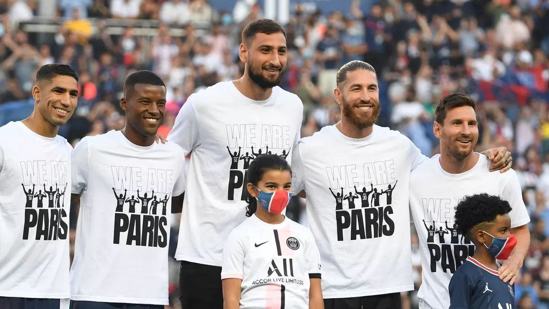 messi en el PSG presentación