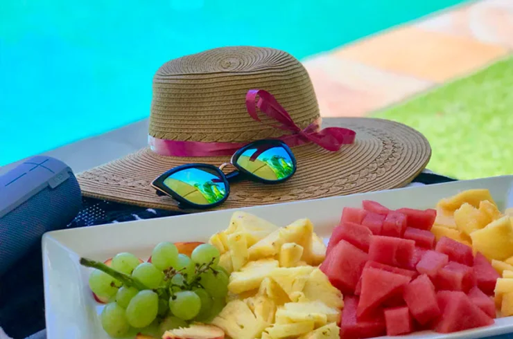 verano playa comida saludable