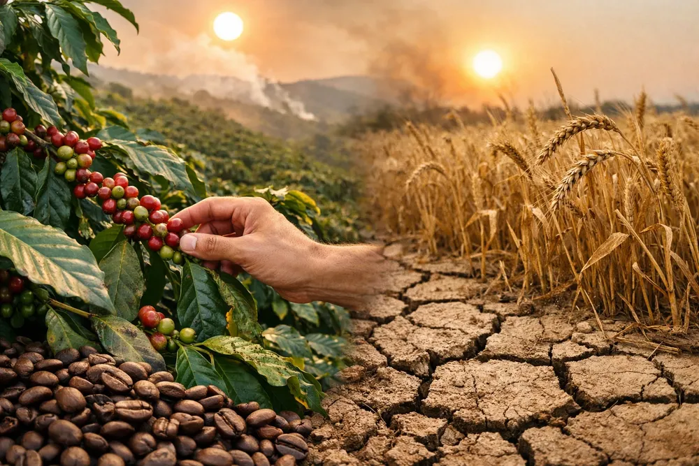 Café y trigo, cambio climático